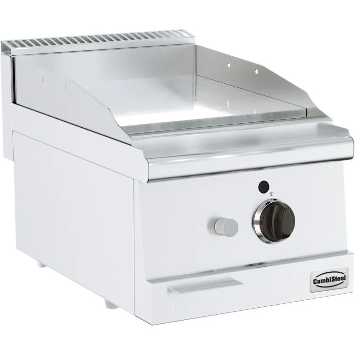 Gas Grillplatte, Chrom, 6 kW, (B x T x H) 400x600x300 mm