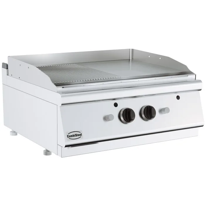 Gazlı Izgara Levhası, Krom, Düz ve Oluklu, 13 kW, (G x D x Y) 800x700x300 mm