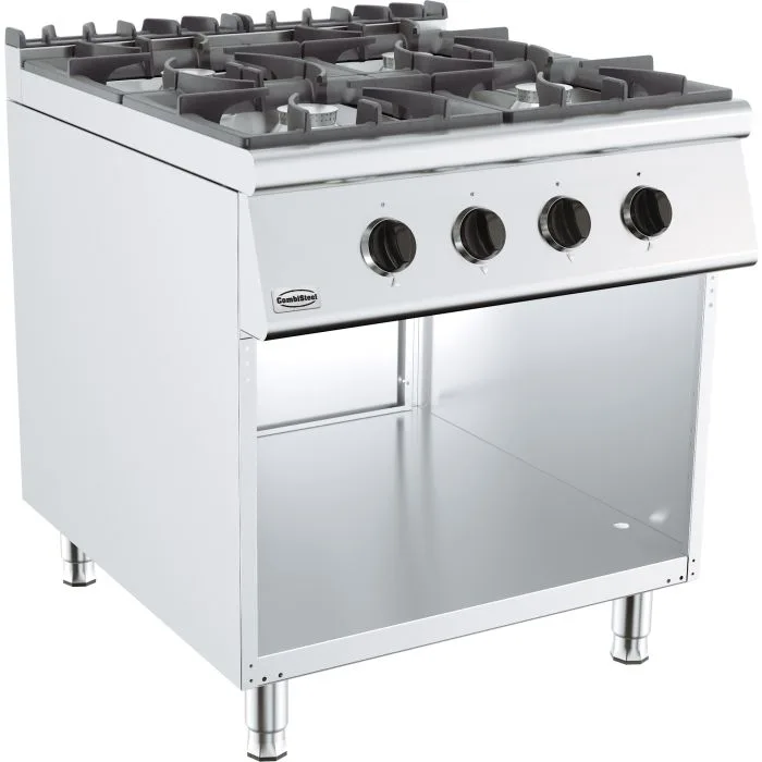 4 brülörlü gazlı ocak, 34 kW, (G x D x Y) 800x900x900 mm
