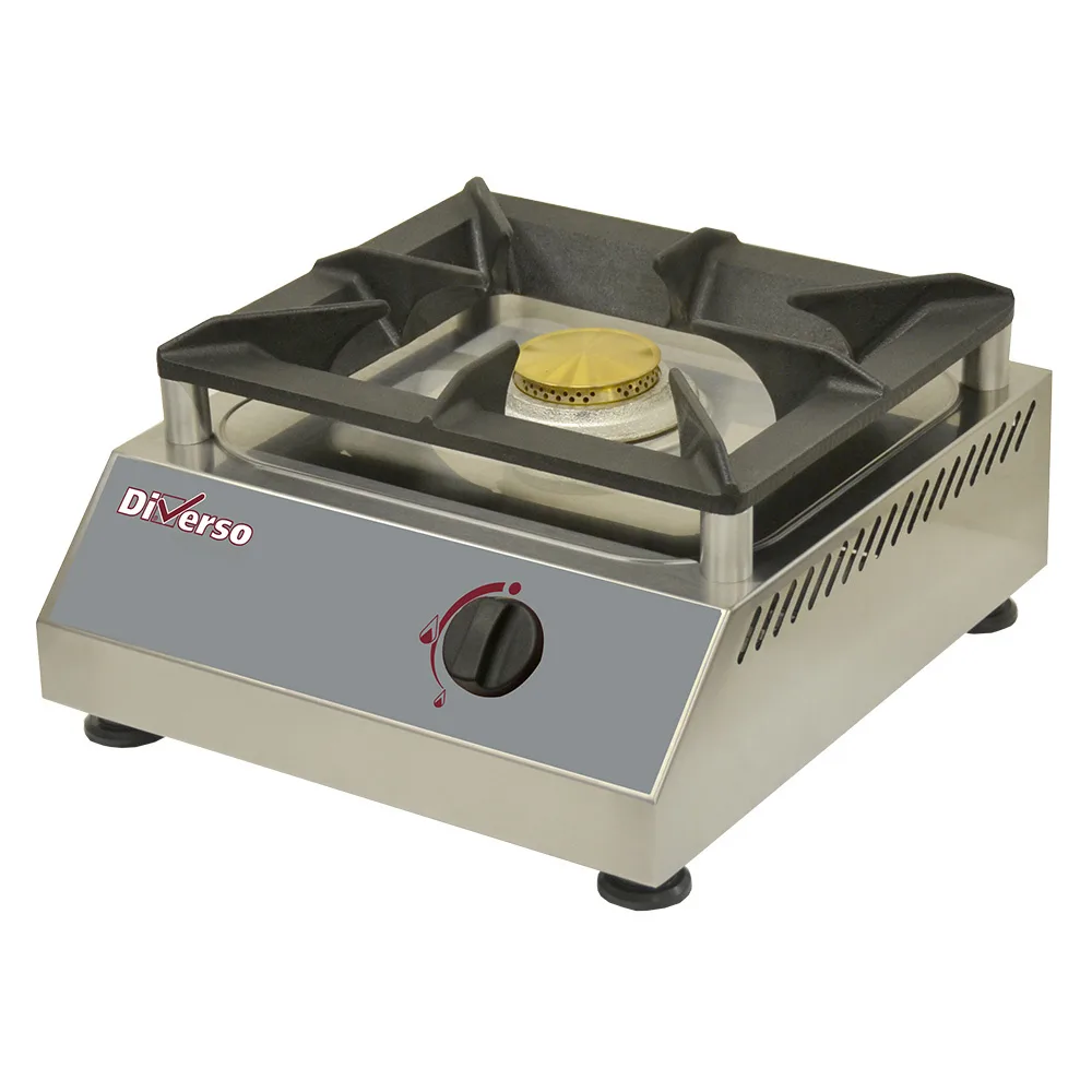 Plynový stolní vařič 1 hořák 5 kW, (Š x H x V) 380 x 400 x 200 mm, nerez, 4300 kcal/h