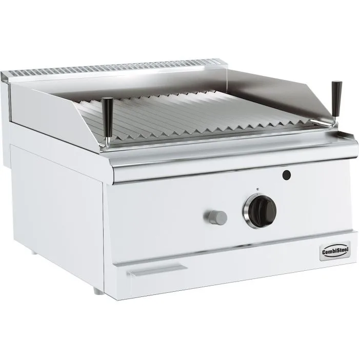 Gas Lavasteingrill, 1 Kochzone, 8,5 kW, (B x T x H) 600 x 600 x 300 mm