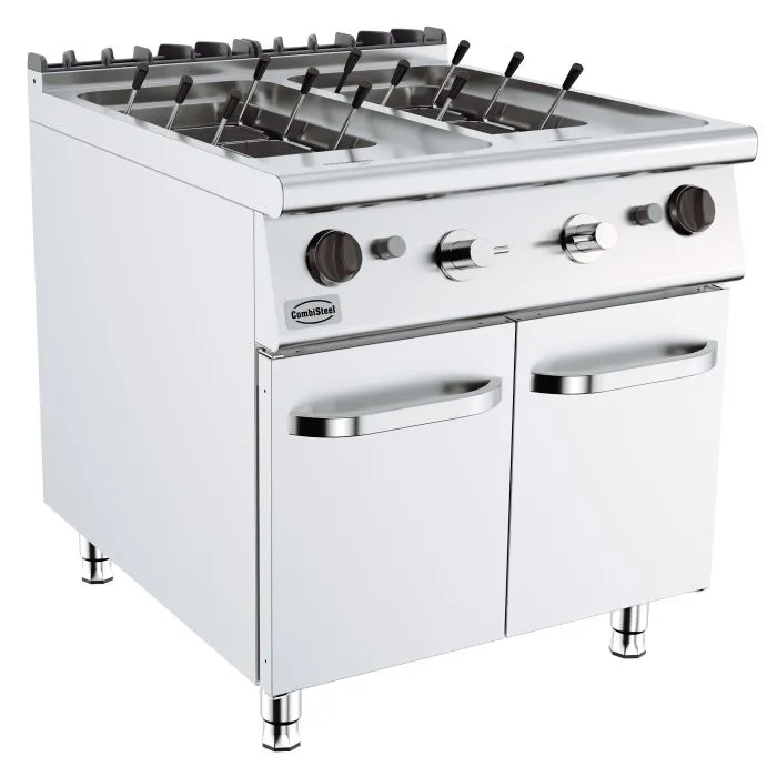 Gazlı Makarna Pişirici 2x24 L, 10 Sepet, Serbest Duran, 18 kW, (G x D x Y) 800x900x900 mm