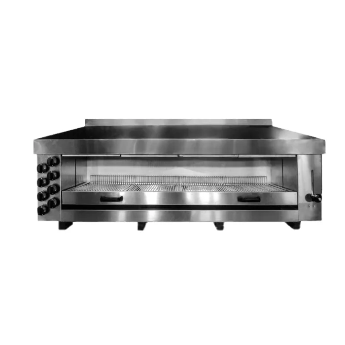 Gas Salamander with 8 heating zones, stainless steel, 15.6 kW, (WxDxH) 1650 x 490 x 680 mm