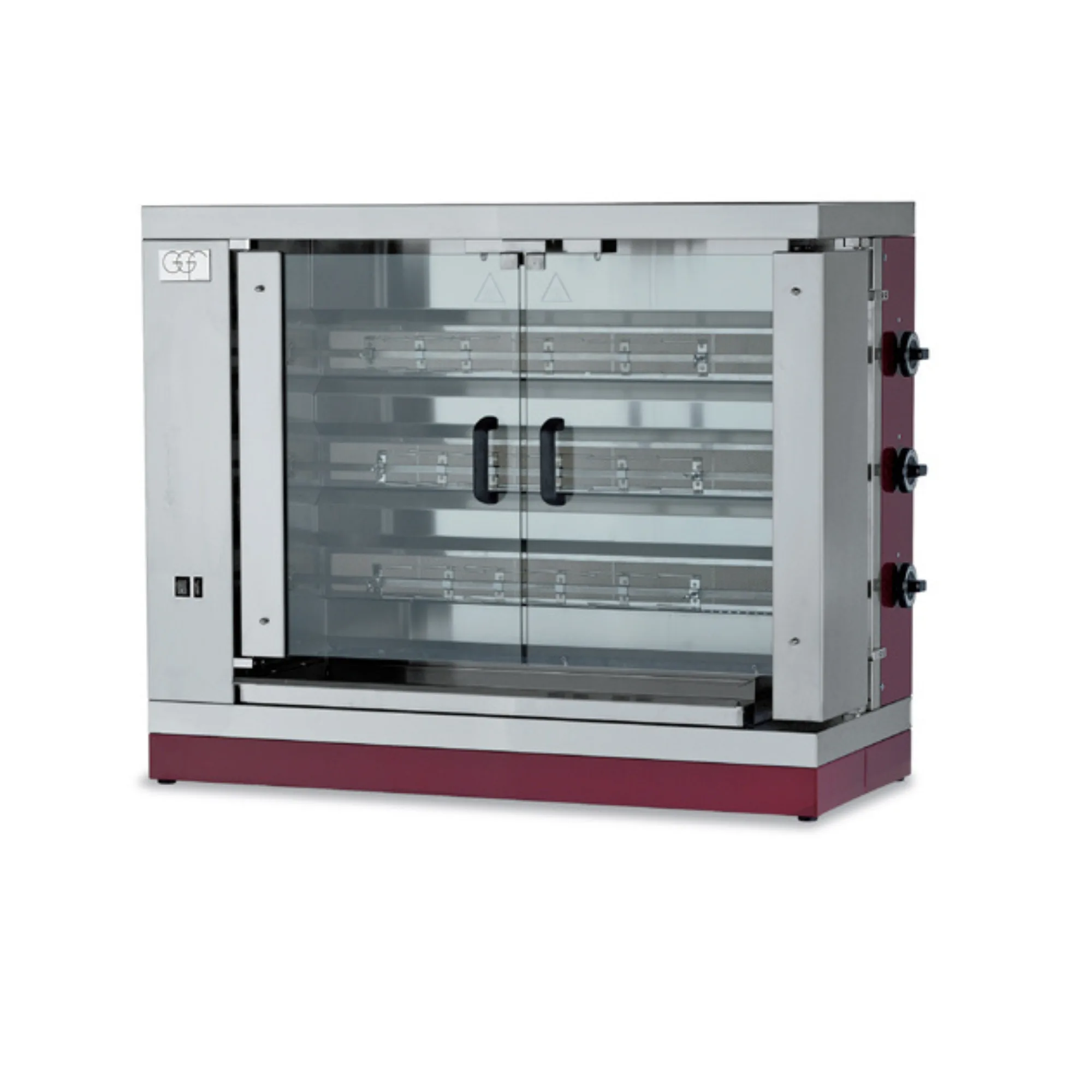 GastroPro Gas Chicken Grill 15 | Professional Rotisserie Grill for 12–15 Chickens – 18 kW