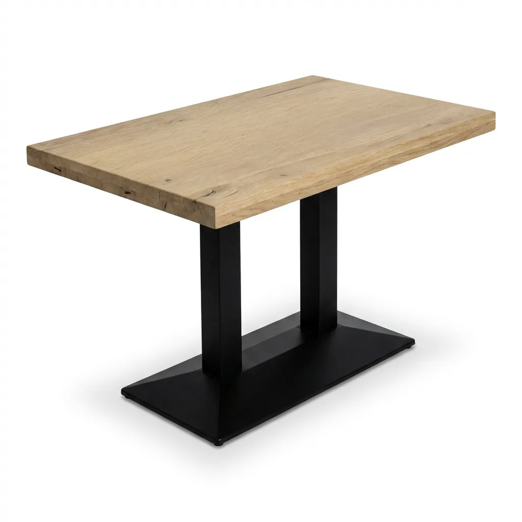 Gastro Masa DUROlight PLUS | 1200×800×768 mm | Alt Çerçeveli | İç Mekan | Doğal Vintage Meşe