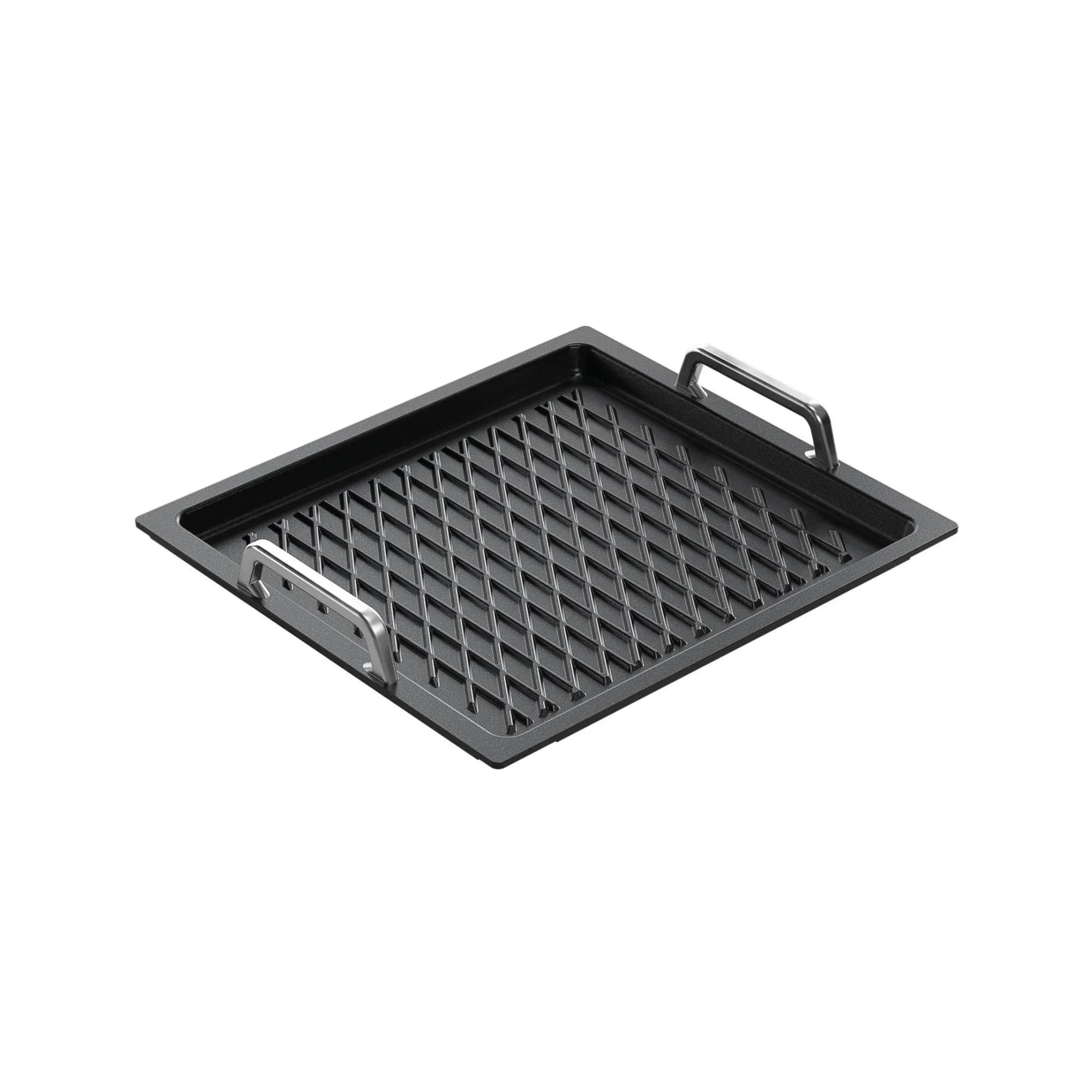 GN container 2/3, for BBQ, with handle, induction compatible, (WxDxH) 32.5x35.4x2 cm