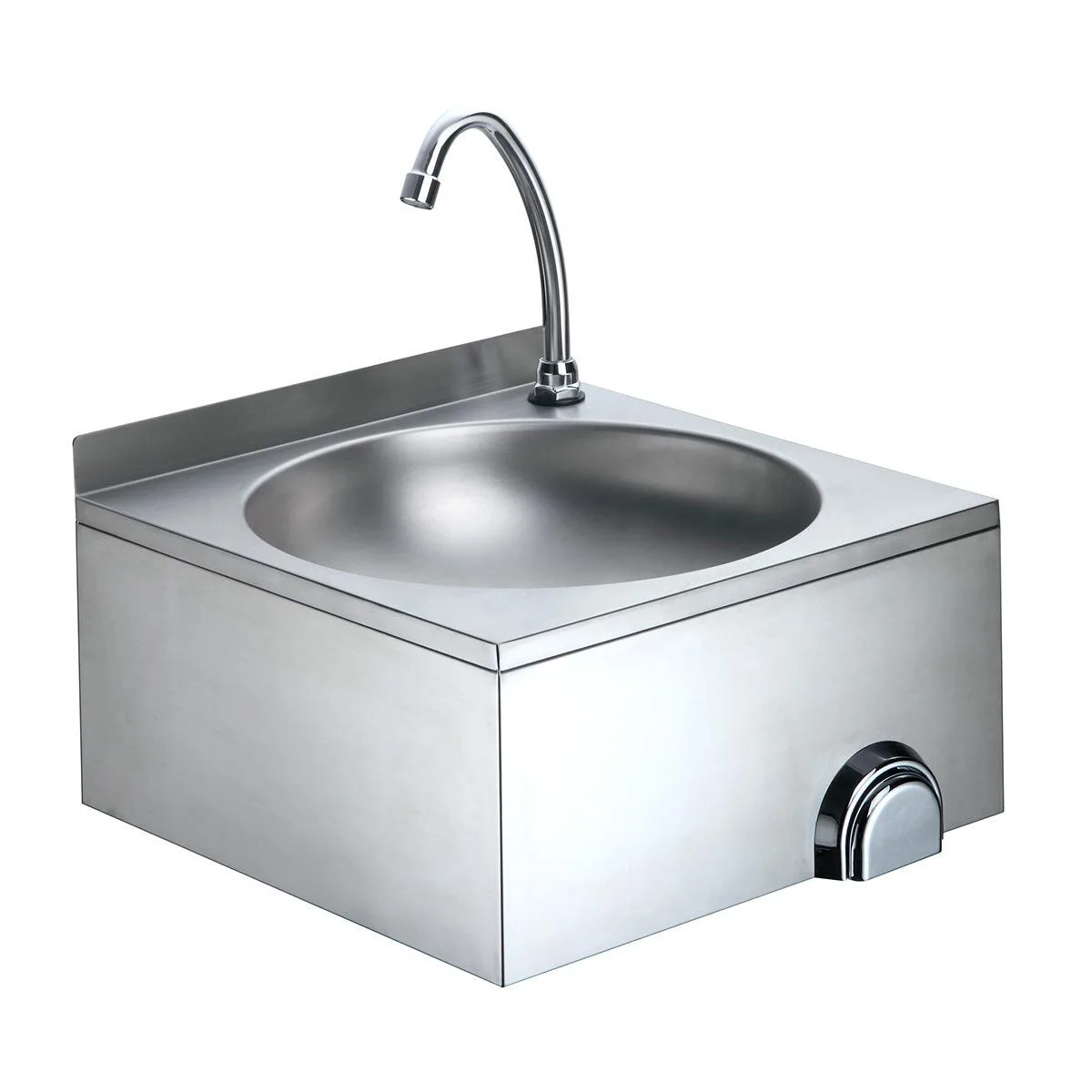 Handwaschbecken mit Kniebedienung, 400 x 400 x 240 mm