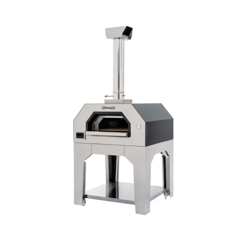 Holzbeheizter Pizzaofen – 4 Pizzen (Ø35cm) | 1100 x 1080 x 1680 mm