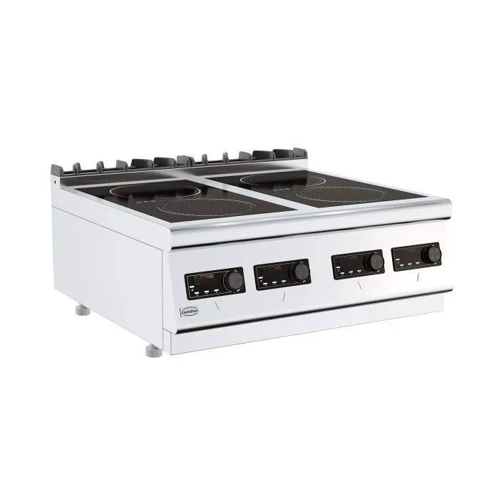 İndüksiyon Elektrikli Ocak 4 Plaka, 14 kW, (G x D x Y) 800x700x300 mm