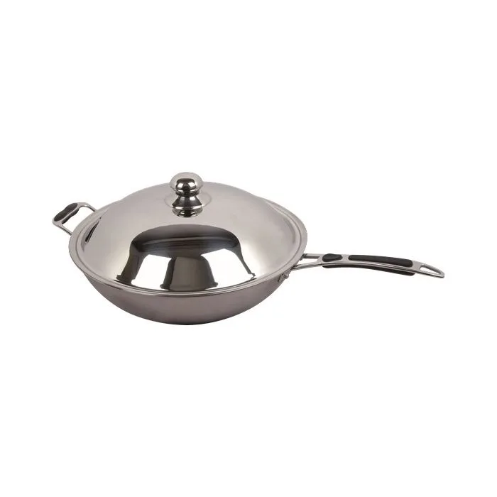 Induction Pan, for Wok, Stainless Steel, Ø 36 cm