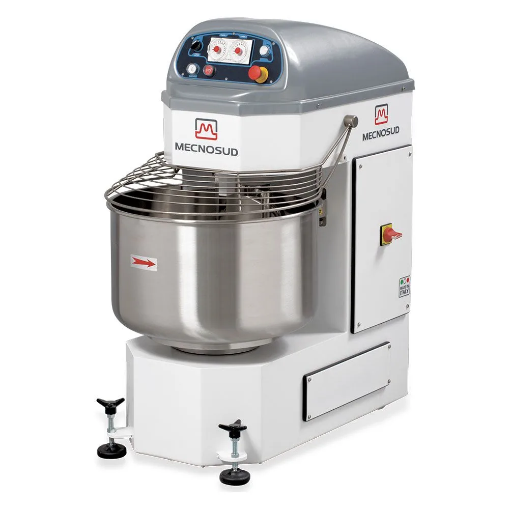Mecnosud Spiral Mixer SP401 - 40 kg Teig - 25 kg Mehl - 80lt - 550 x 1230 x 1020 mm -3 kW - 400 V
