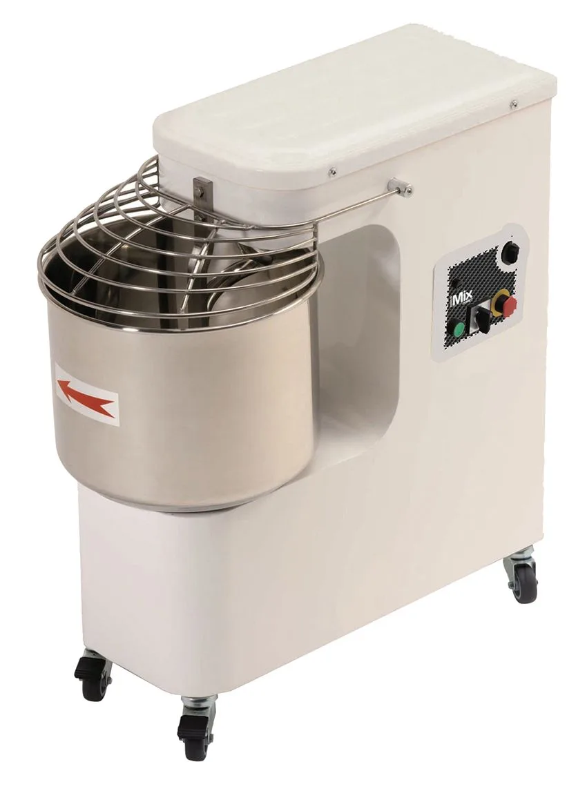 Moretti iMix iM 25 Spiralový hnětač těsta, 25 kg těsta, digitální, 1 rychlost - automatický, na kolečkách (Š x H x V) mm 430 x 748 x 760