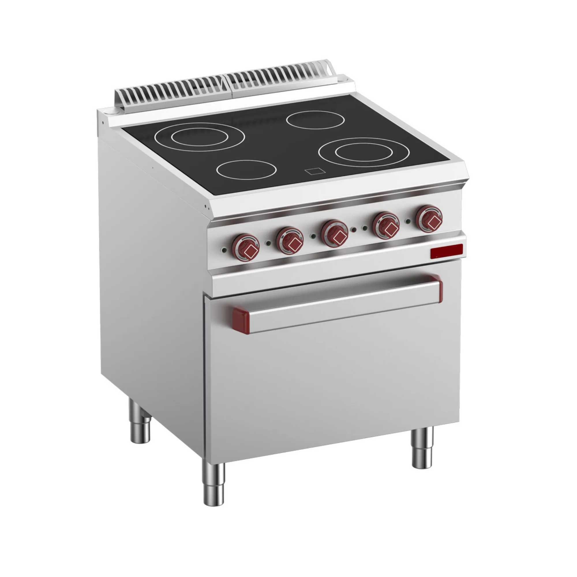 OptiTech│4-Zone Electric Ceramic Cooktop & Oven GN 2/1, 13.9 kW, (W x D x H) 700 x 700 x 850 mm