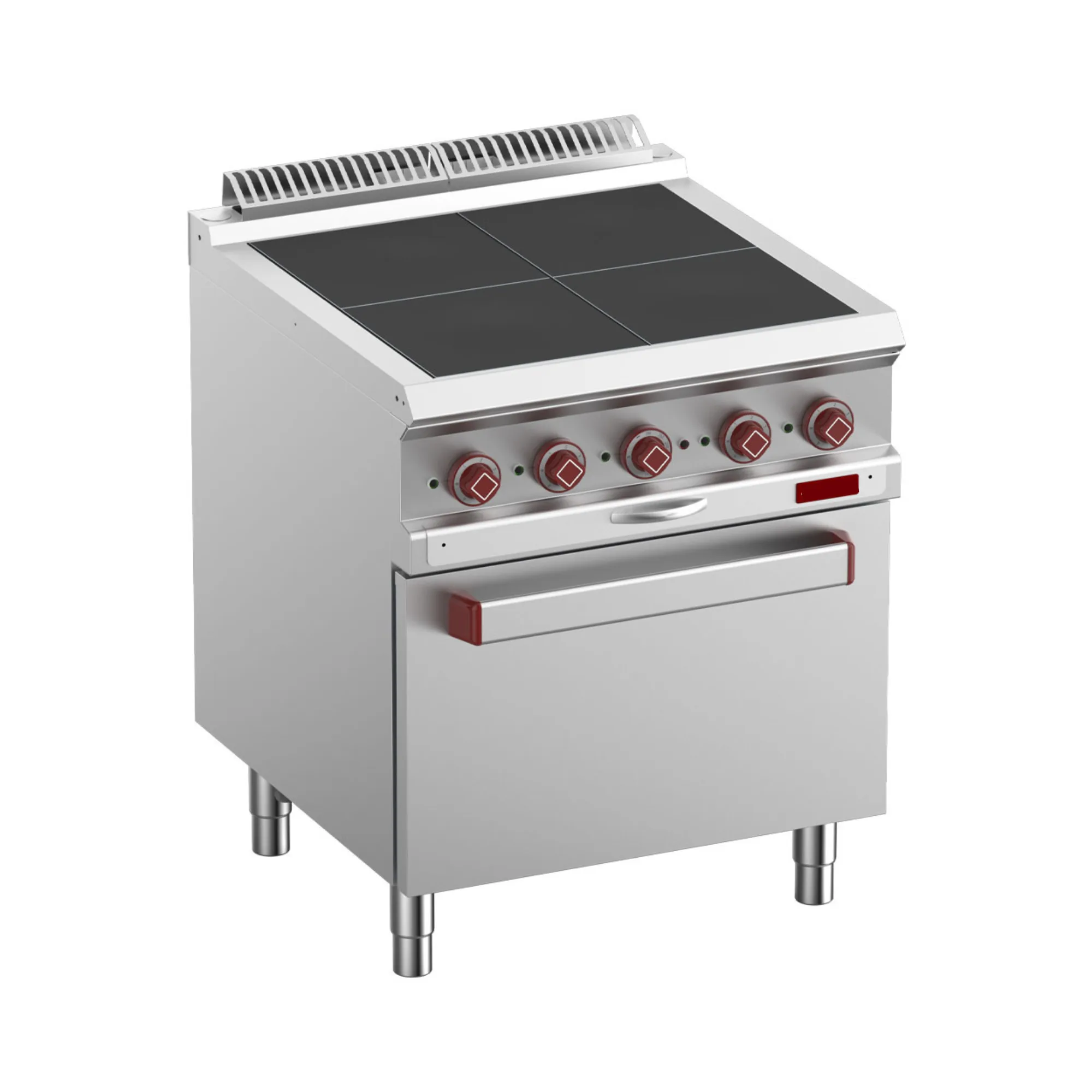 OptiTech│4-Zone Electric Ceramic Hob & Oven GN 2/1, 15.3 kW, (W x D x H) 700 x 700 x 920 mm