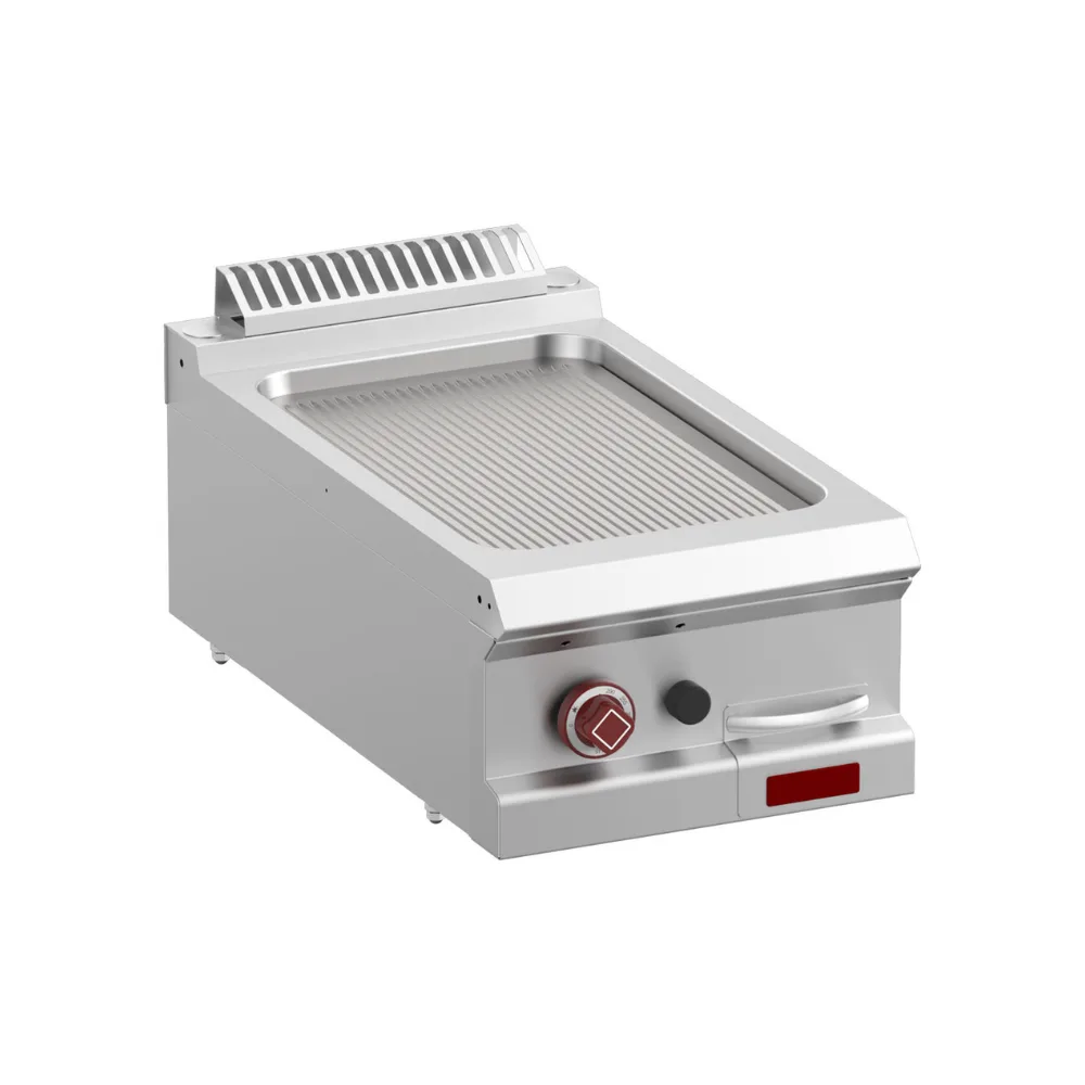 OptiTech 700 | Gas Grillplatte - Gerillt - Modulgröße GN 1/2, 6020 kcal/h, (B x T x H) 400 x 700 x 320 mm