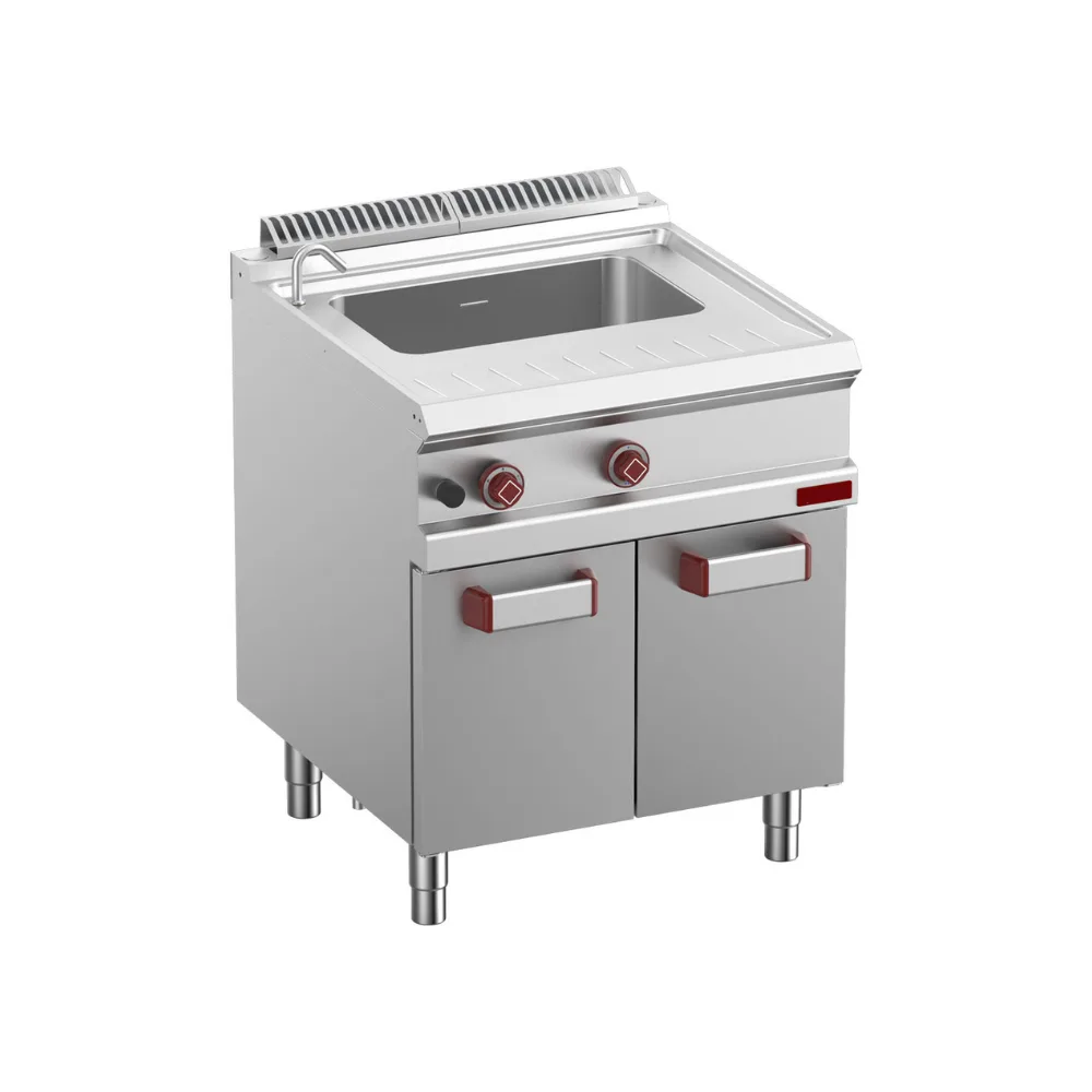 OptiTech 700│Gas Noodle Cooker 40 L - 11438 kcal/h, 1 Basin, with Baskets, on Base, (W x D x H) 700 x 700 x 920 mm