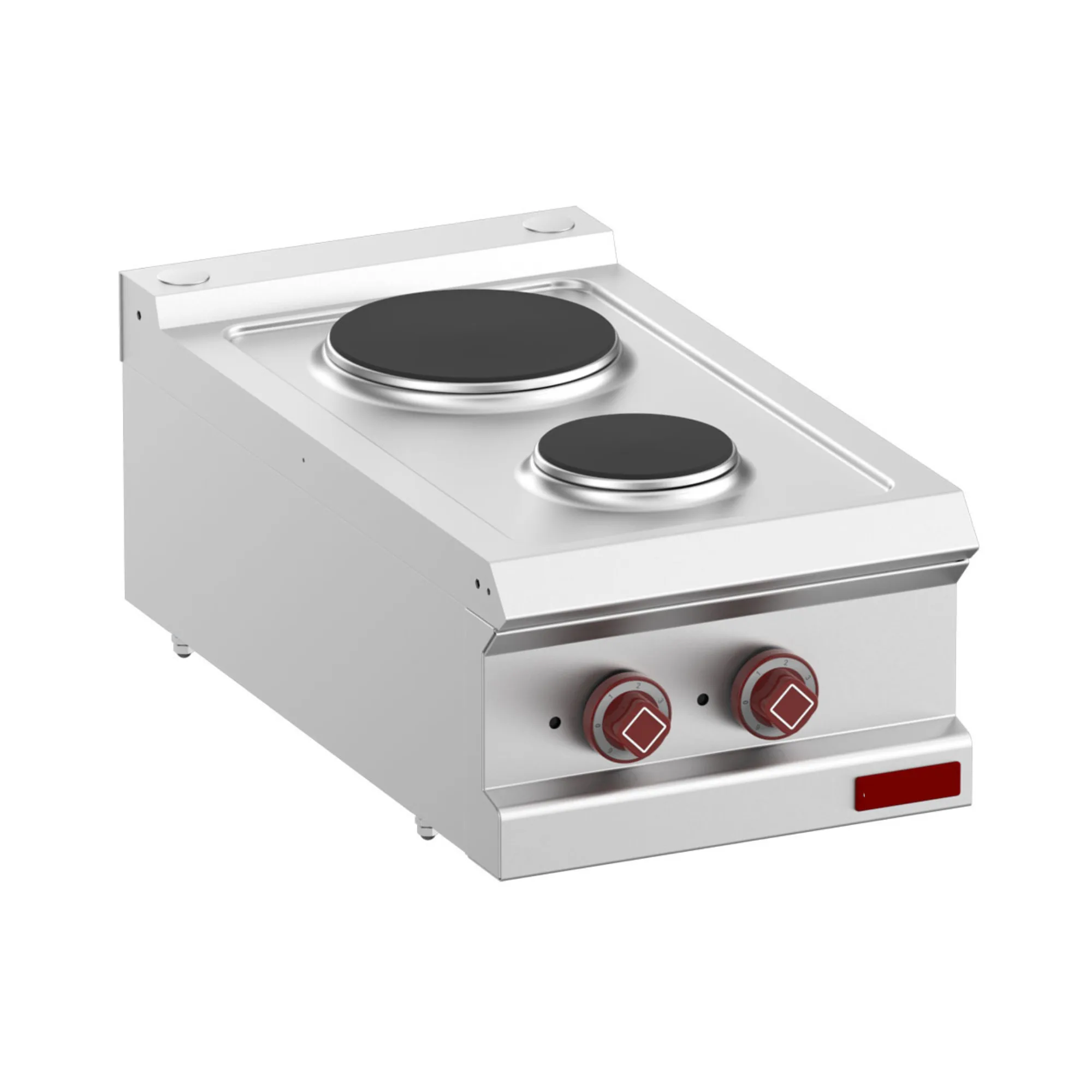 OptiTech│ Elektrischer Gasherd 2 Platten, 4.1 kW, (B x T x H) 400 x 700 x 320 mm