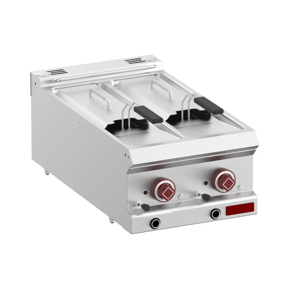 OptiTech│Elektrikli Fritöz - 7 L, Dijital, 10.5 kW, 2 Hazne Y, (G x D x Y) 400 x 700 x 320 mm