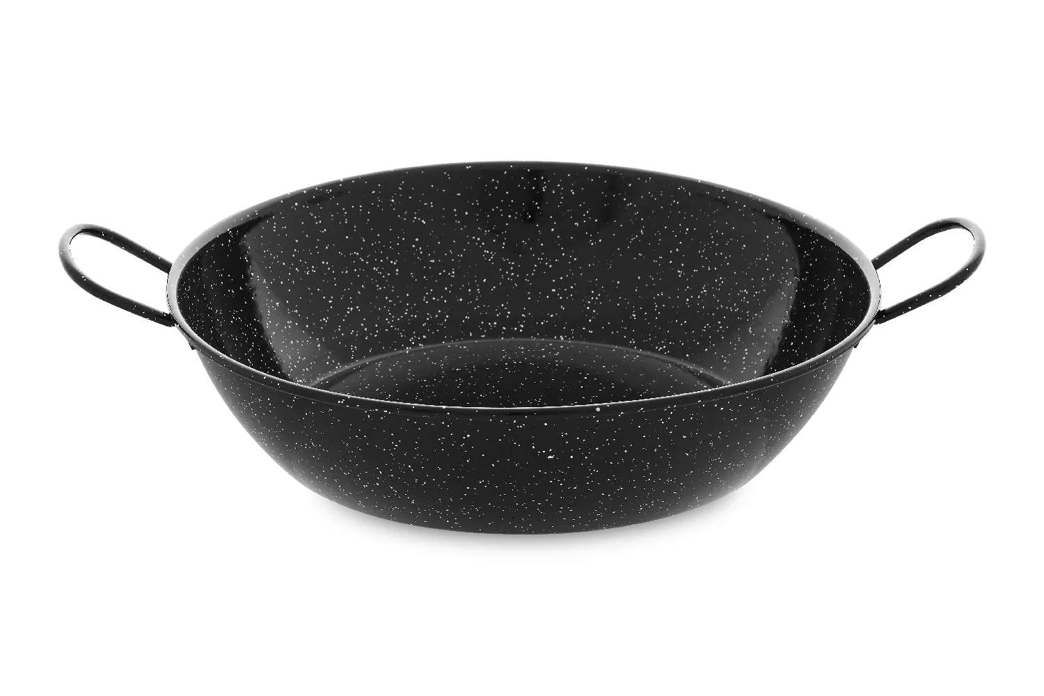 Paella pan with handles ALBUFERA, deep, enameled steel, Ø 36 cm