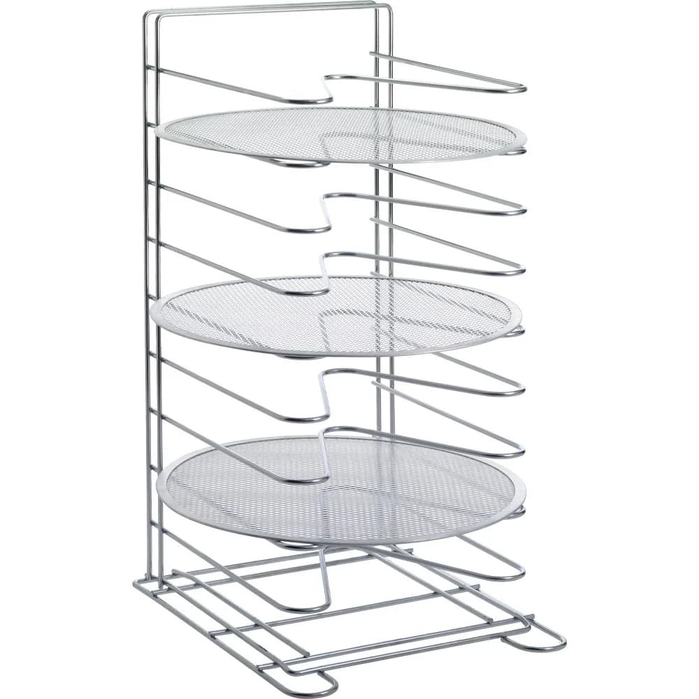 PizzaRack Pro 15 | 15 Tepsi için Paslanmaz Çelik Pizza Tepsi Rafı – 390x700 mm