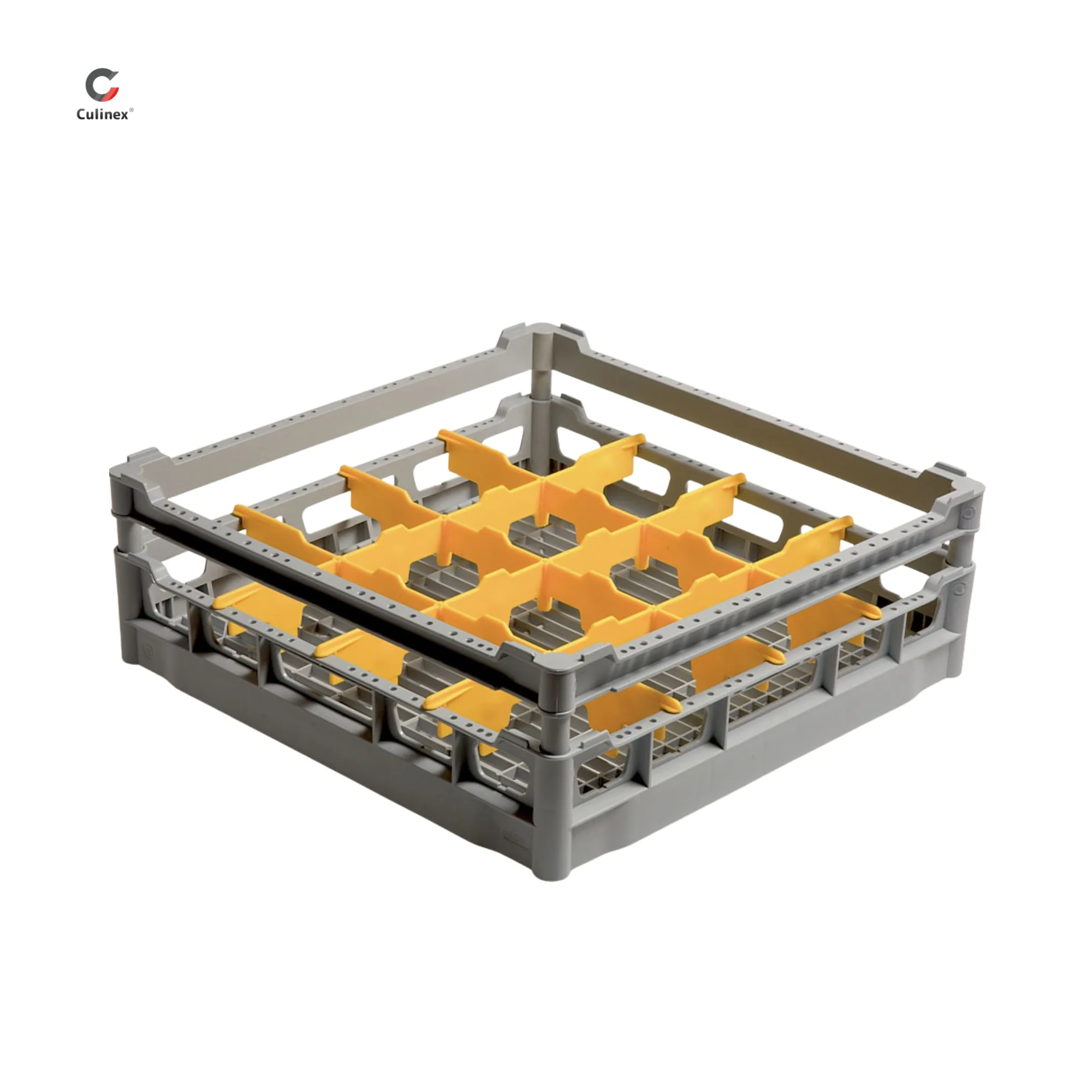Polipropilen bulaşık makinesi sepeti - 500x500 mm, bardaklar için Ø 113 mm, (G x D x Y) 500 x 500 x 170 mm