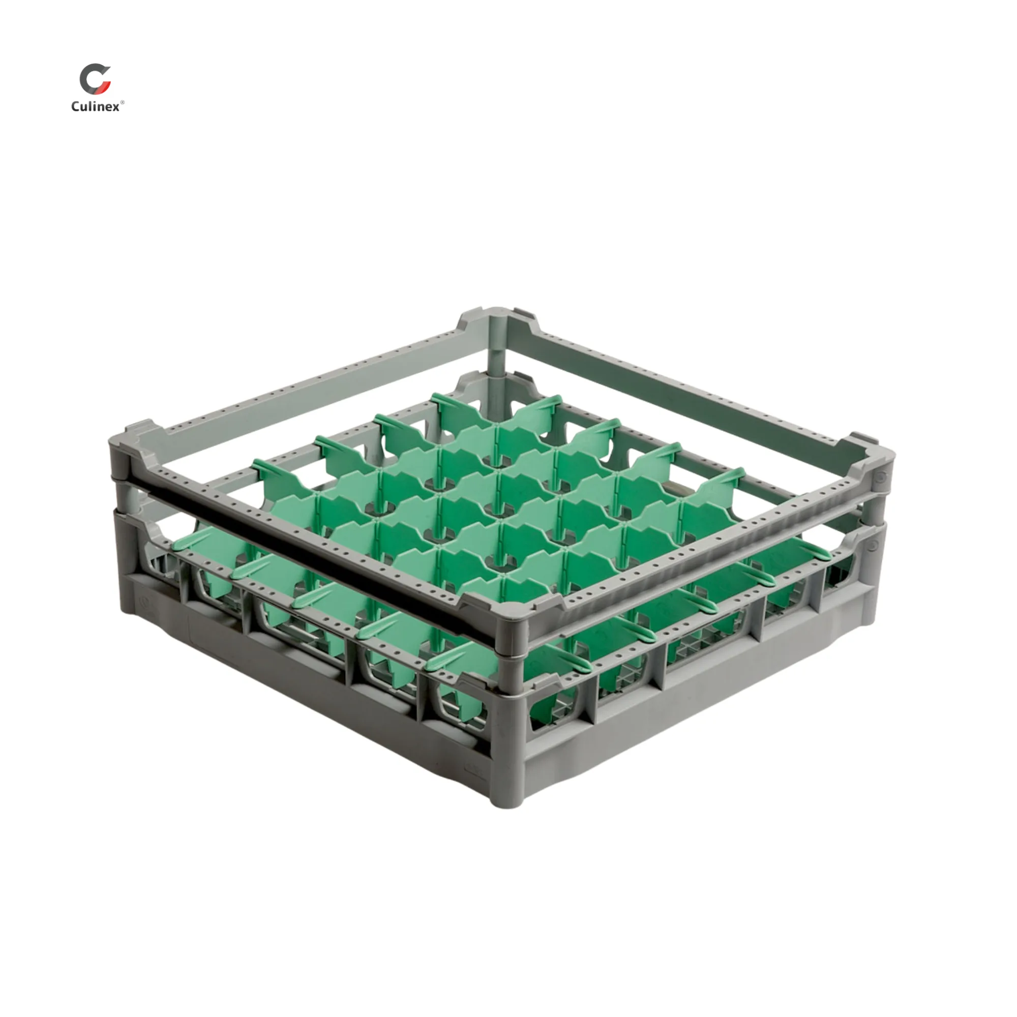 Polyprop. basket for dishwasher - 500x500 mm, for glasses Ø 73 mm, (W x D x H) 500 x 500 x 170 mm