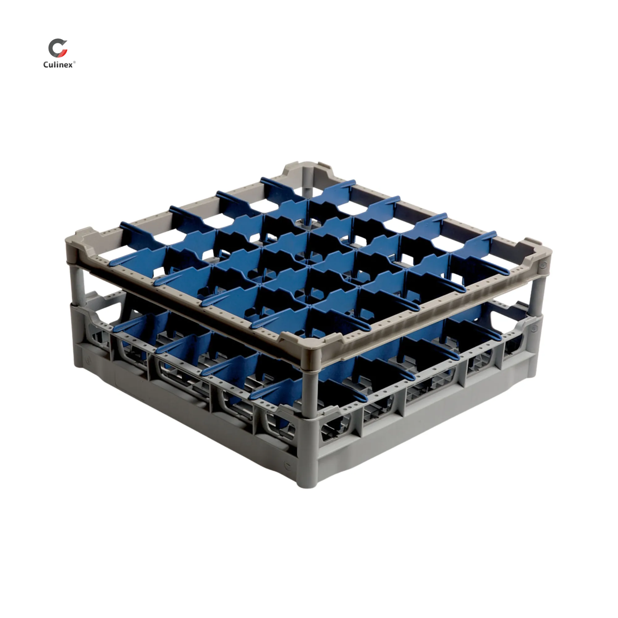 Polyprop. basket for dishwasher - 500x500 mm, for glasses Ø 90 mm, (W x D x H) 500 x 500 x 210 mm