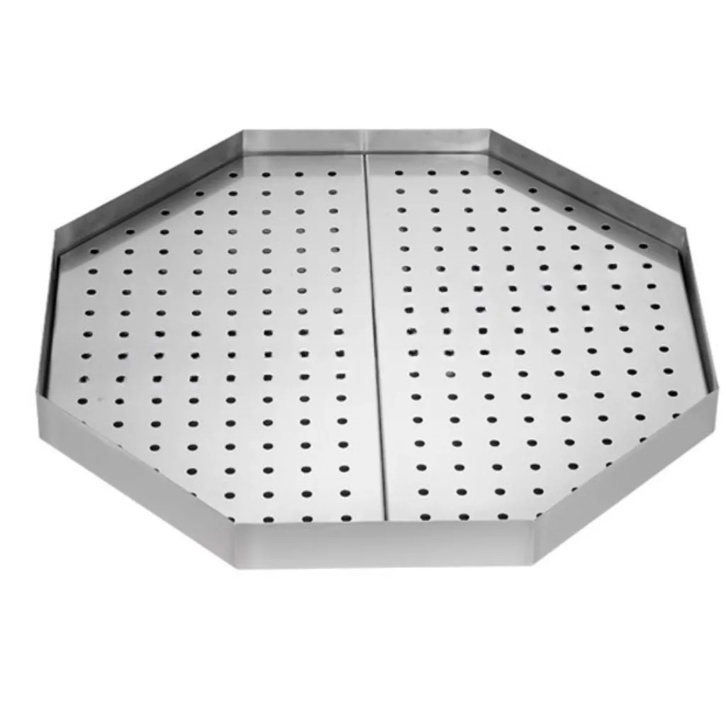 Potis Profi-Fettwanne achteckig (500x500x50 mm) – Inkl. Lochblech für Modelle E, G & GD