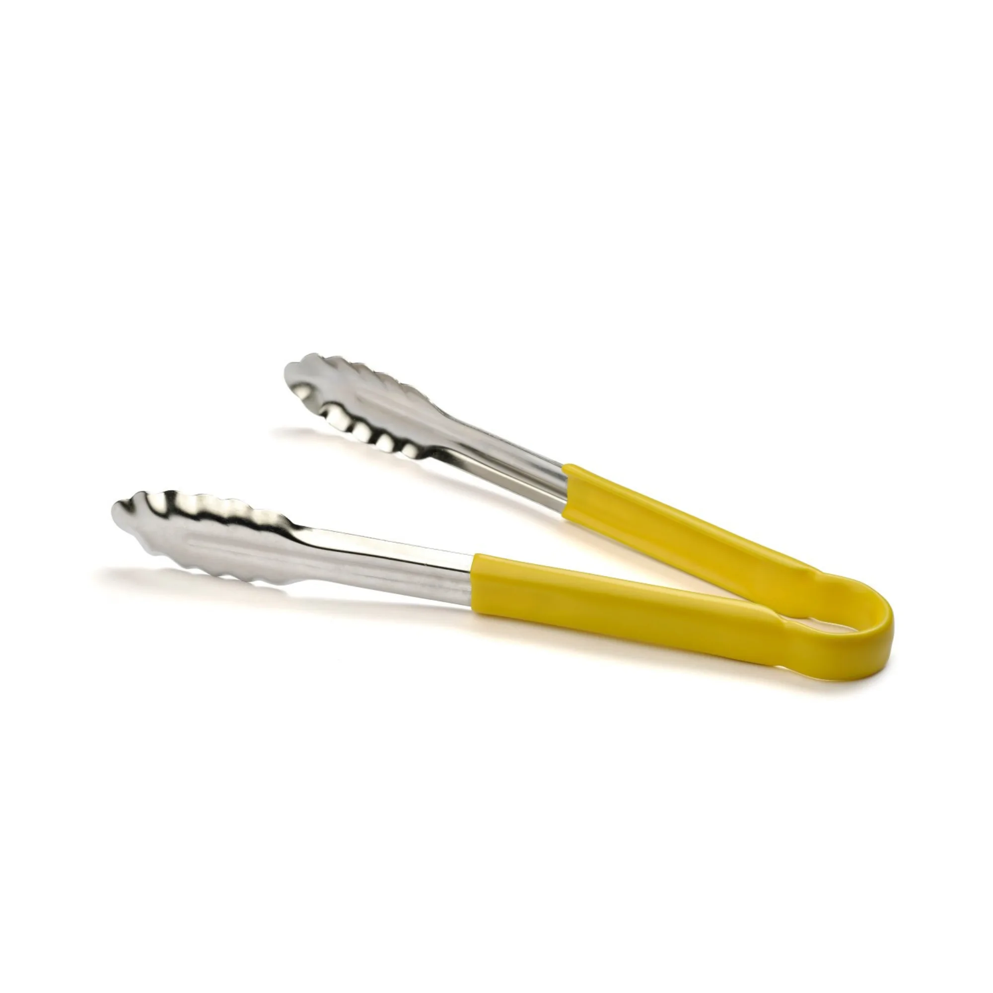 PreciseGrip | Büfe Maşası – Paslanmaz Çelik, Uzunluk 30 cm, Sarı