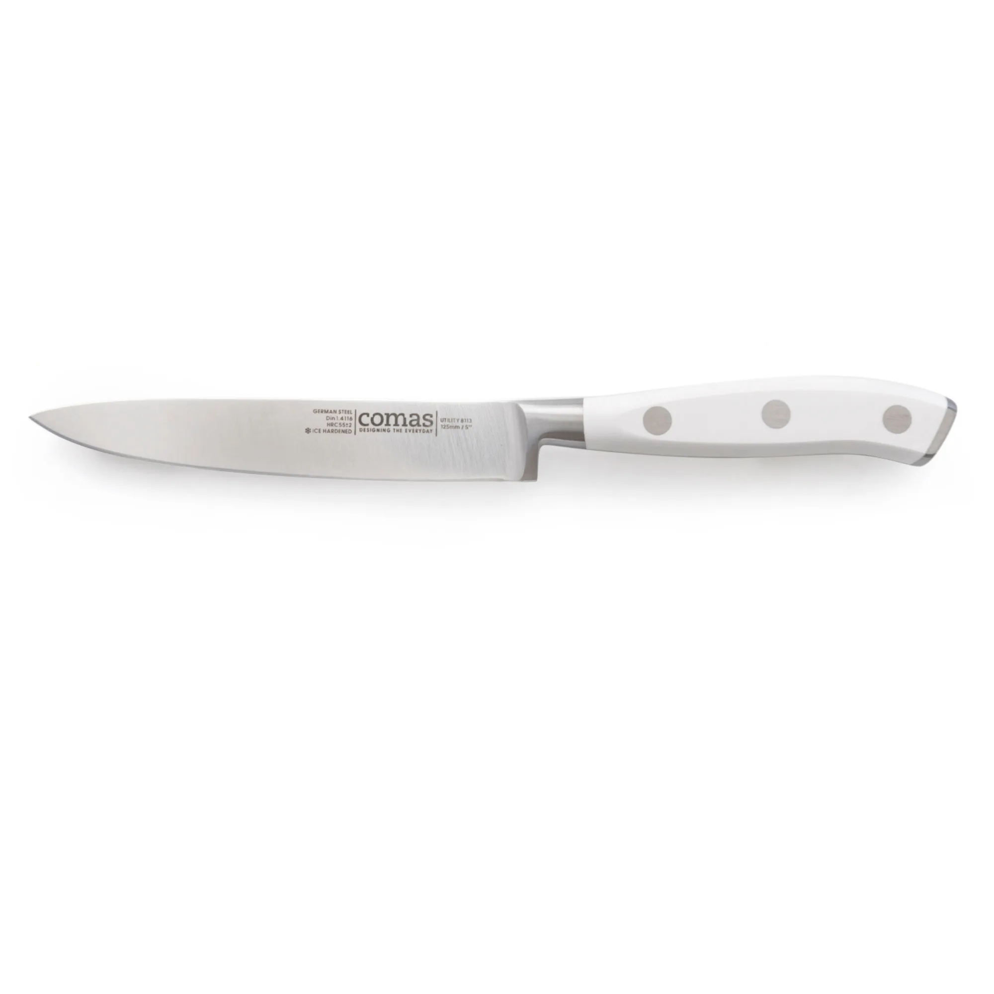 ProCut Marble Veggie 125 | Professional Vegetable Knife 12.5 cm – Stainless Steel, White/Marble ABS Handle