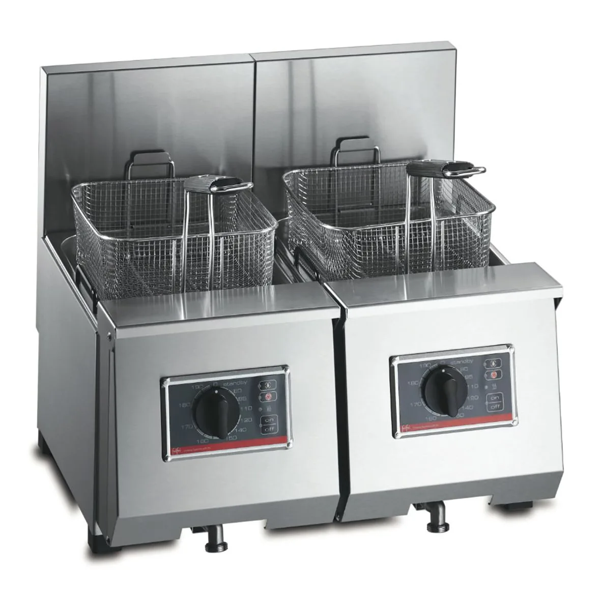 Profi 6 + 6 Elektrikli Tezgahüstü Fritöz, Çift Tank, 2 Sepet, 2 x 4.6 kW, (G x D x Y) 540 x 475 x 455 mm