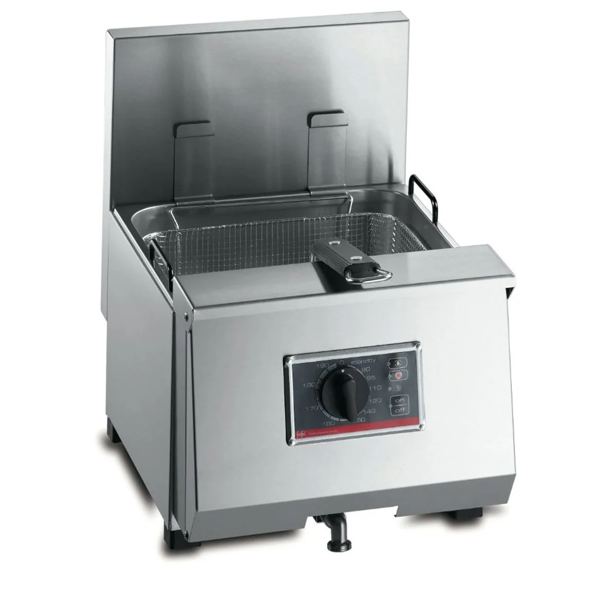Profi 8 Elektrická stolní fritéza, jeden tank, 2 koše, 6,9 kW, (Š x H x V) 360 x 475 x 455 mm