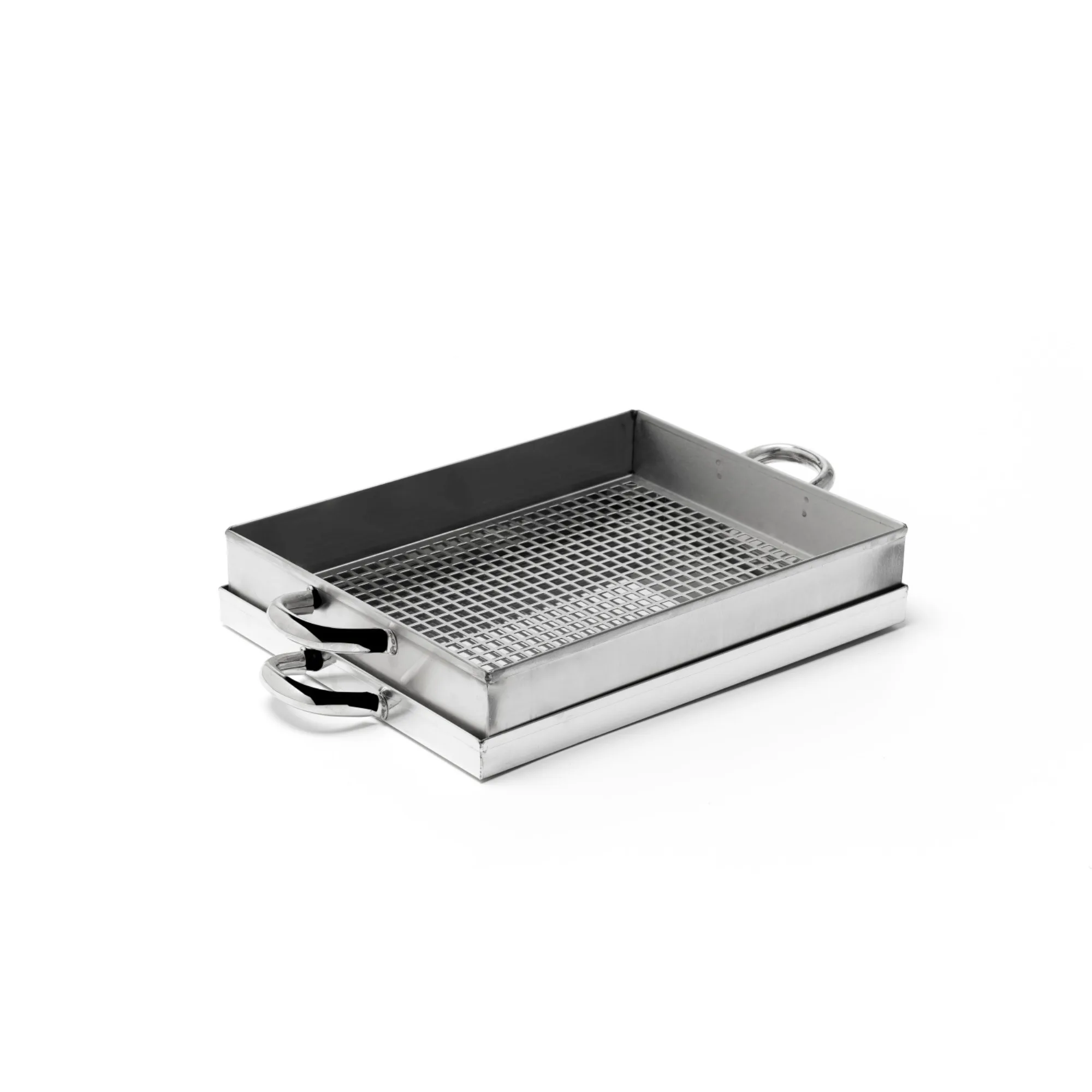 Professional Frying Sieve, Stainless Steel, (W x D x H) 400x300x80 mm