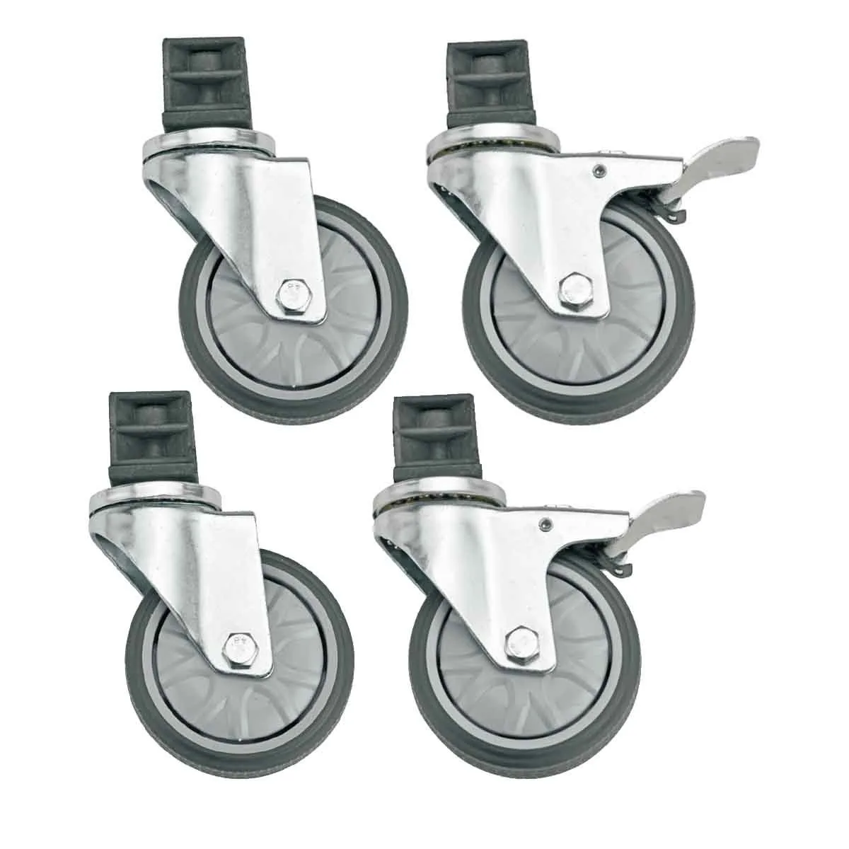 Rollenkit für Arbeitstisch/ Spültische, 4 Rollen