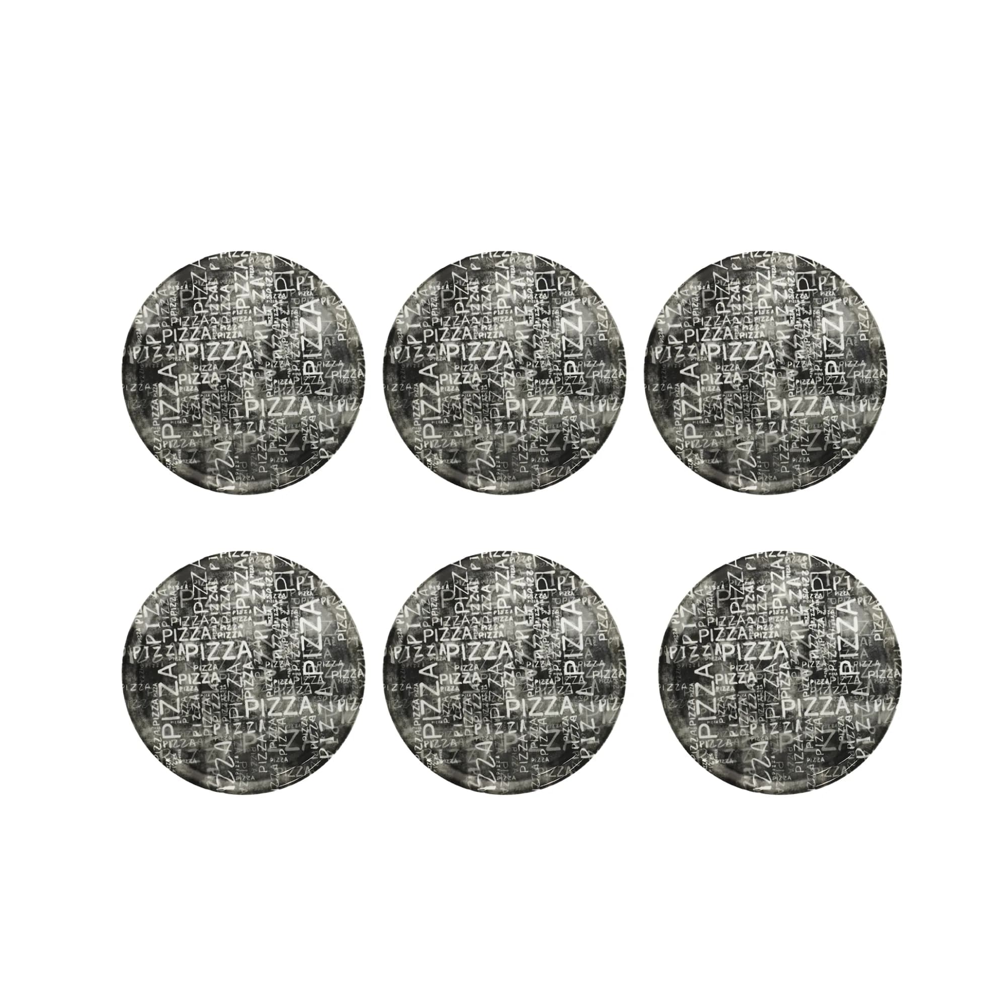 Saturnia porcelánový talíř na pizzu Ø 330 mm | dekor „PizzaItalic“ | 6 ks