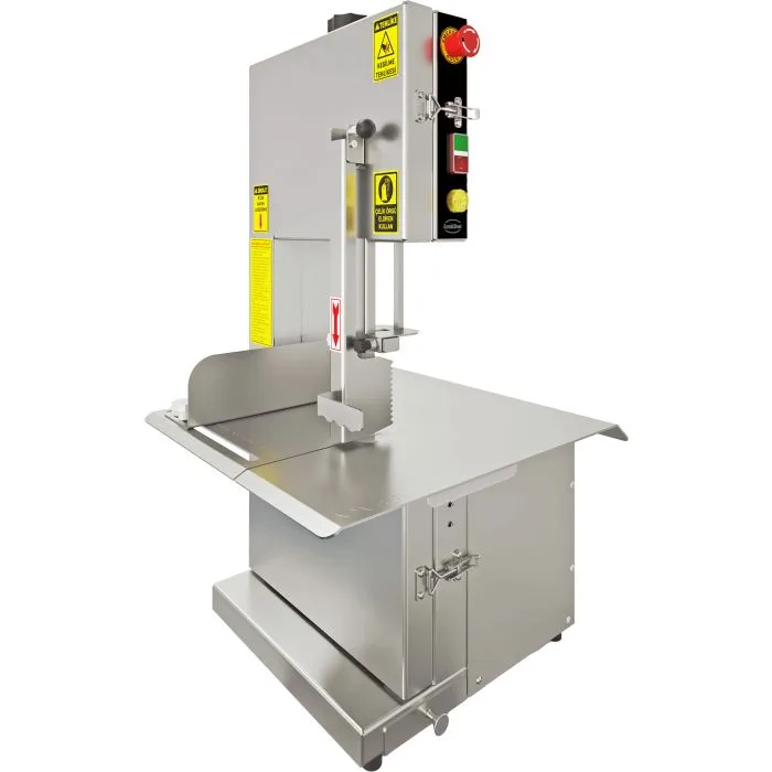 Pásová pila na kosti s nerezovým krytem, 1,1 kW, 230 V, (ŠxHxV) 670 x 620 x 1150 mm