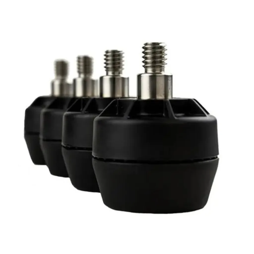 Self-stabilizing adjustment screws for table legs - Set of 4