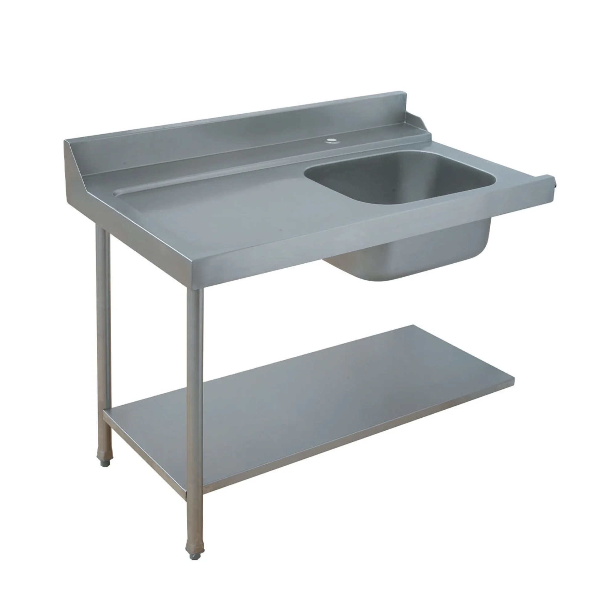 Sink | WashPro, with Undershelf & Work Table, Inlet "Right", (WxDxH) 1200 x 700 x 850 mm