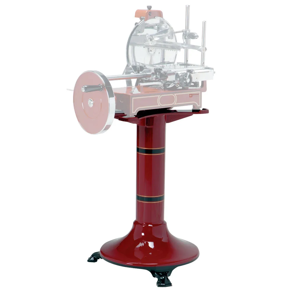 Standfuß aus Gusseisen (rot) für Schneidemaschine - 500 x 500 x 500 mm