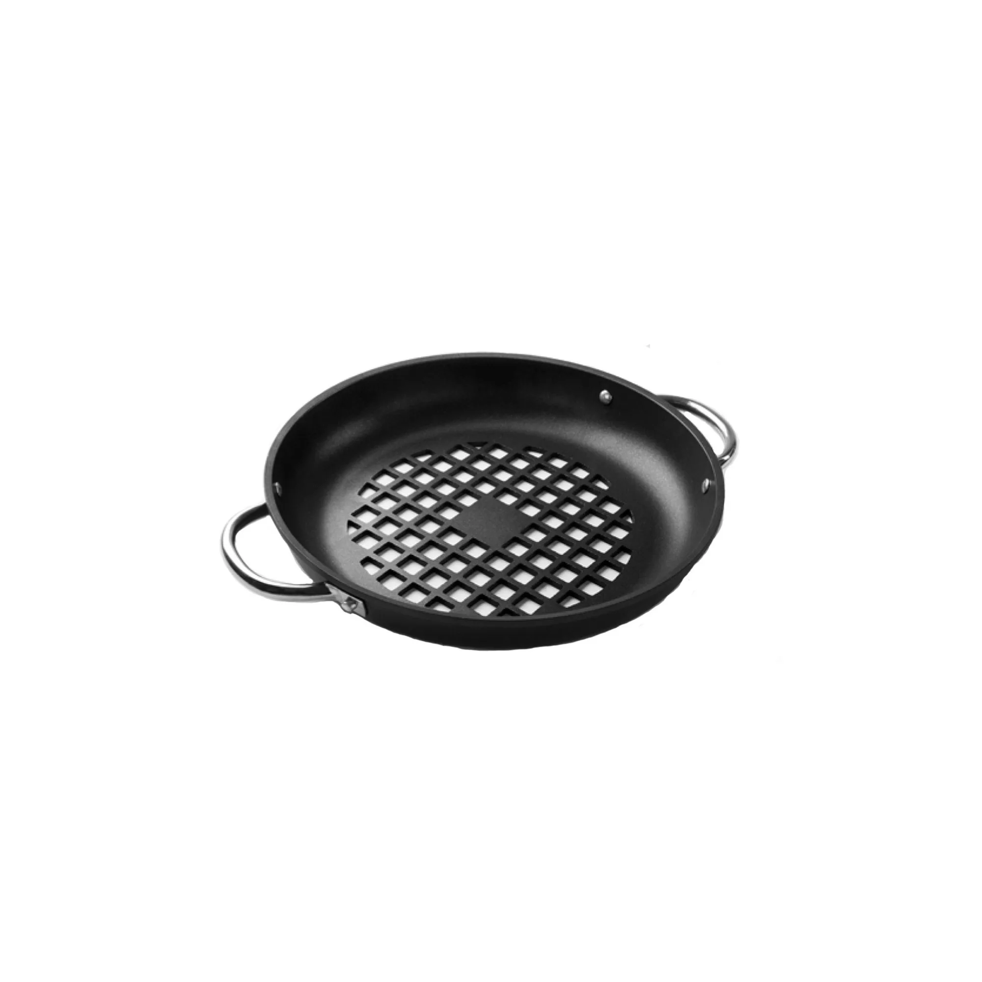 BBQ Paella Tavası, Derinlik 5.8 cm, INOX Sap, Ø 32 cm