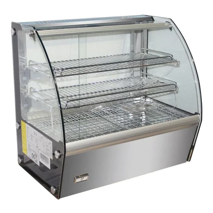 Heated Display Case, 100 L, 2 Shelves, 0.34 kW, (WxDxH) 682 x 450 x 675 mm