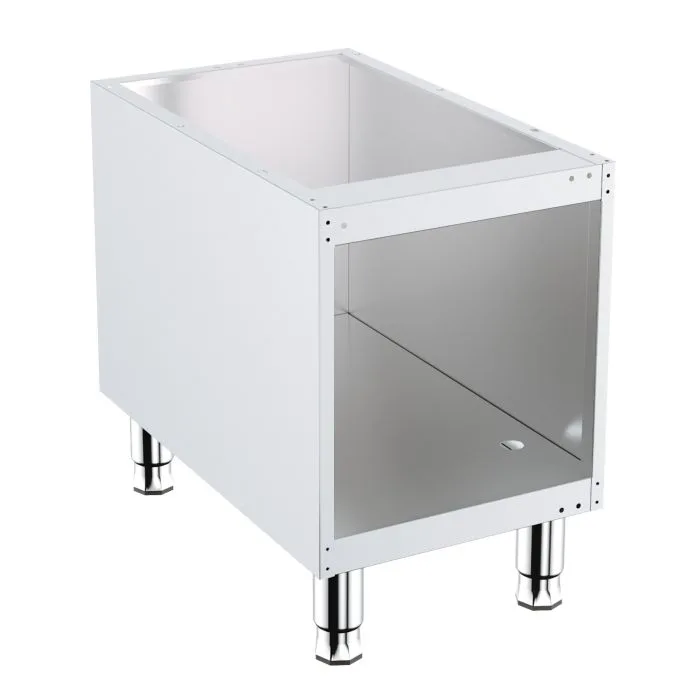 Stainless Steel Base 400 mm, (W x D x H) 400 x 700 x 600 mm, without doors, adjustable feet