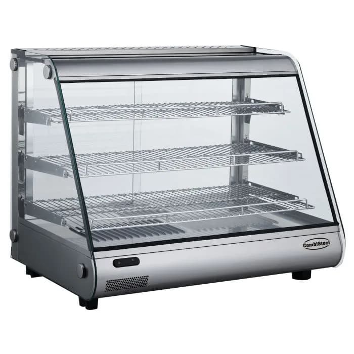 Isıtmalı Vitrin, 160 L, 3 Katman, 1.5 kW, (GxDxY) 857 x 578 x 698 mm