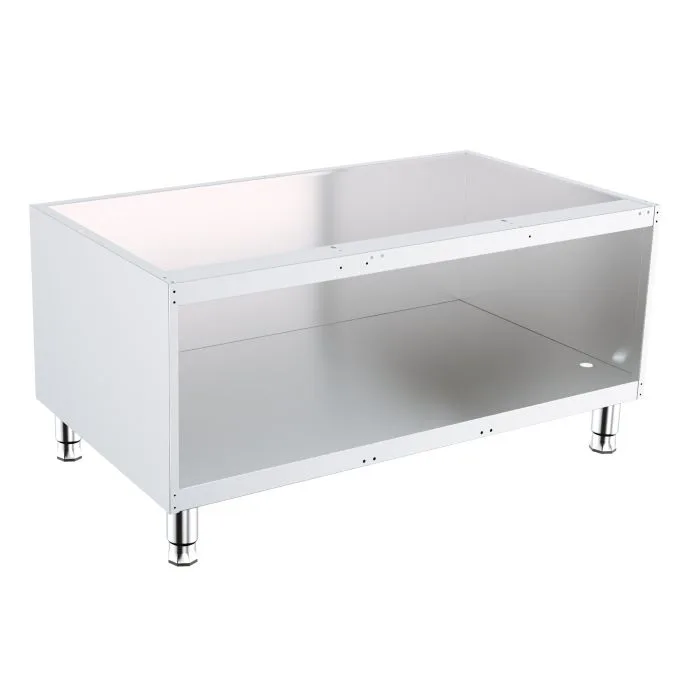 Paslanmaz Çelik Alt Ünite, (G x D x Y) 1200 x 700 x 600 mm, kapısız, ayarlanabilir ayaklar