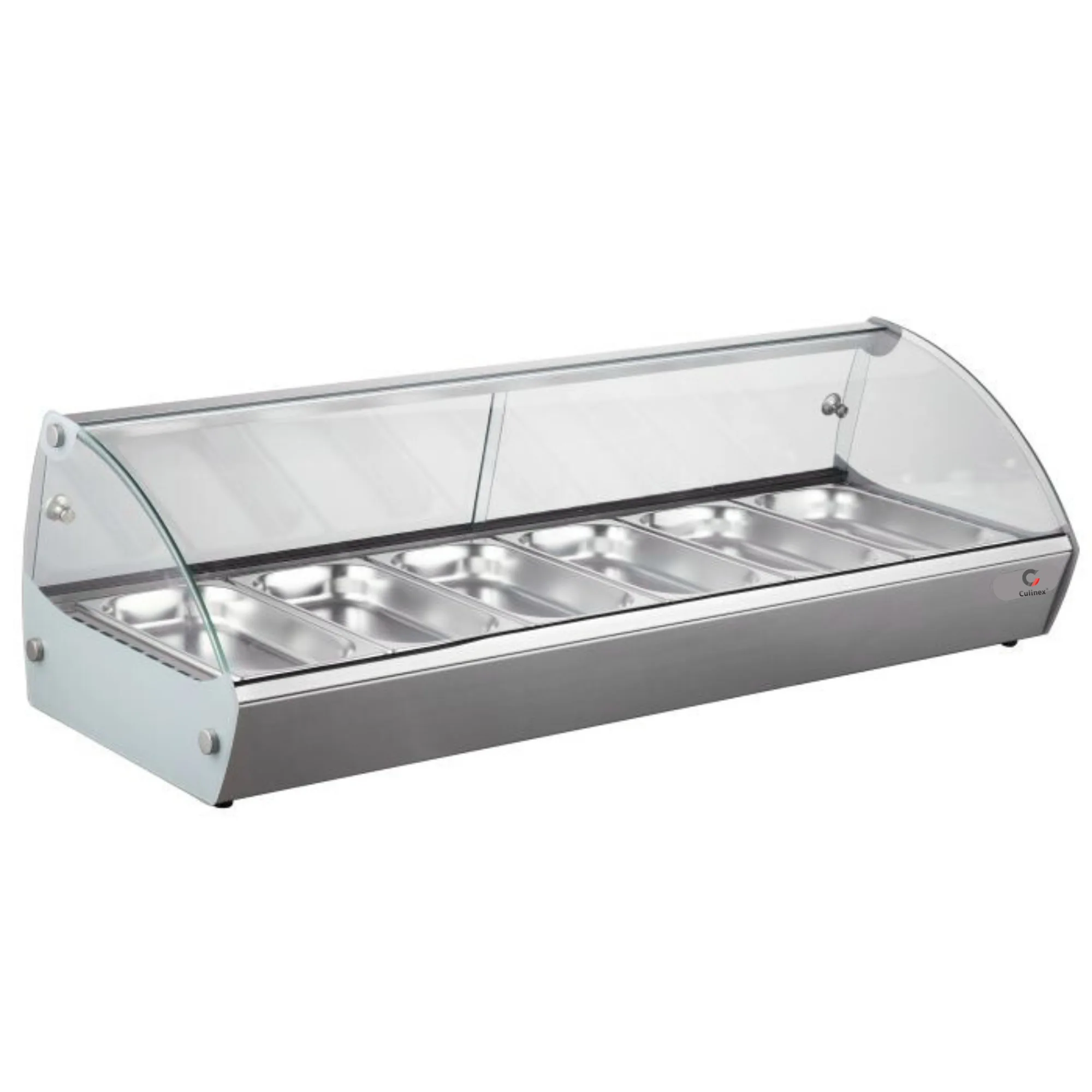 Heated Display Case, 6 x 1/3GN, 1 kW, (WxDxH) 1110 x 395 x 270 mm