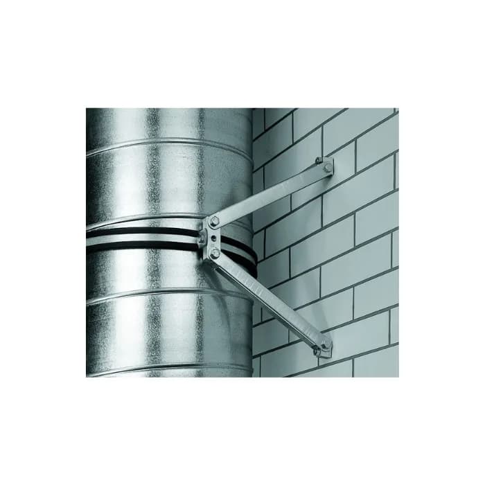 Wall Spacer / Support Bracket for Pipe Clamps, Wall Distance 100–250 mm