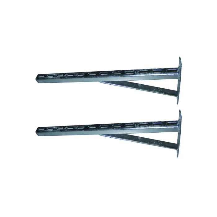 Wandkonsole, schwere Ausführung, galvanisch verzinkt, 400 mm, Profil 27 × 30 mm 2 St.