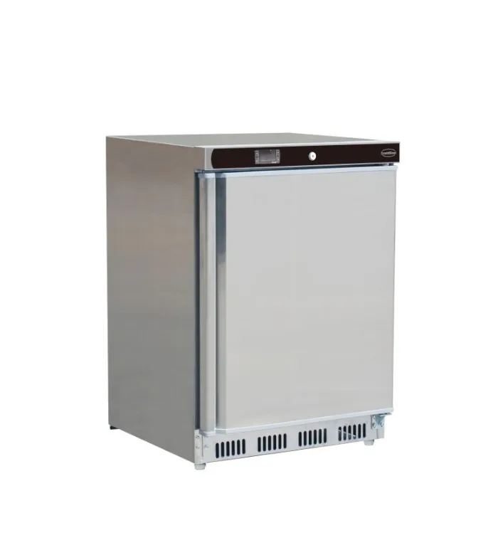 Glass Door Refrigerator HR200 – 130 Litres, White, Lockable, Energy Class B, 230 V, 600 × 585 × 855 mm