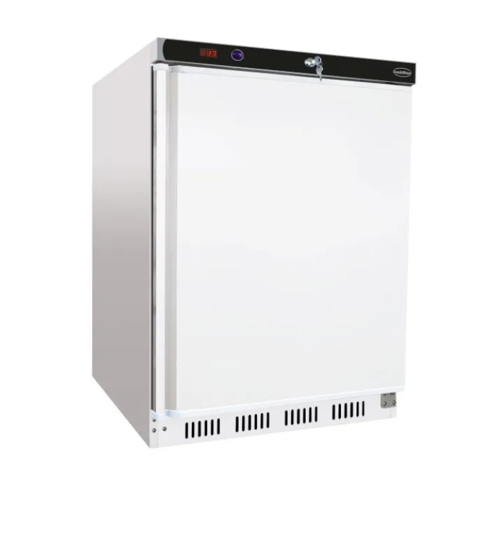 Single Door Refrigerator – White, 200 l gross / 130 l net capacity, Energy Class A, 230 V, 600 × 585 × 855 mm