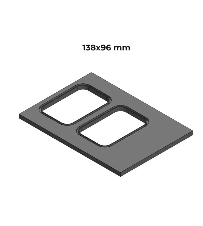 Sealing Form for SV 300 Bowl Sealer – Bowl Format 138 × 96 mm